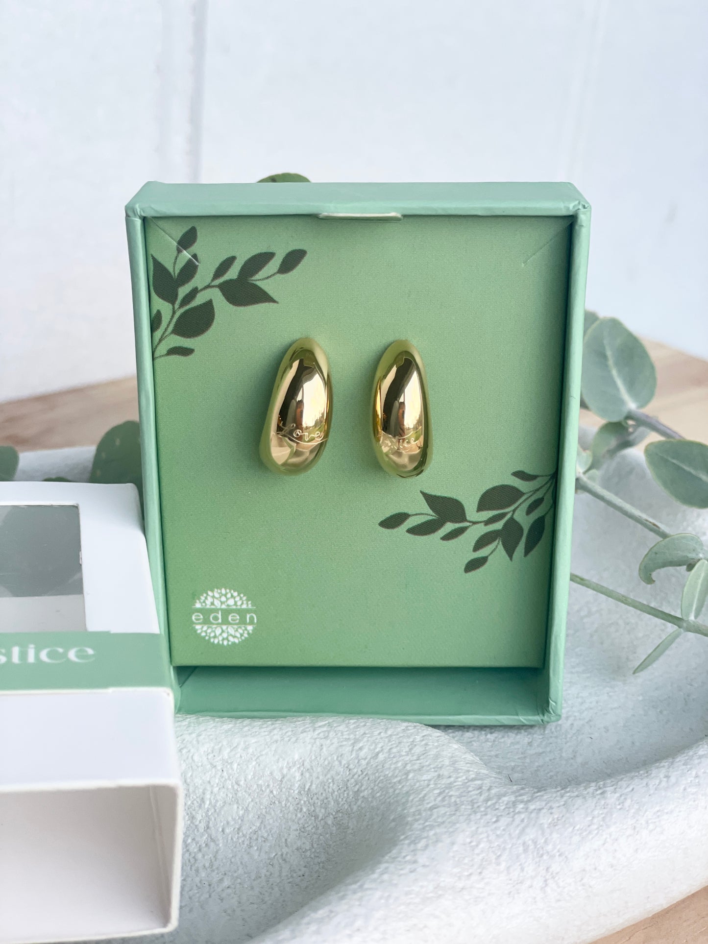 Love & Justice Half Hoop Earrings