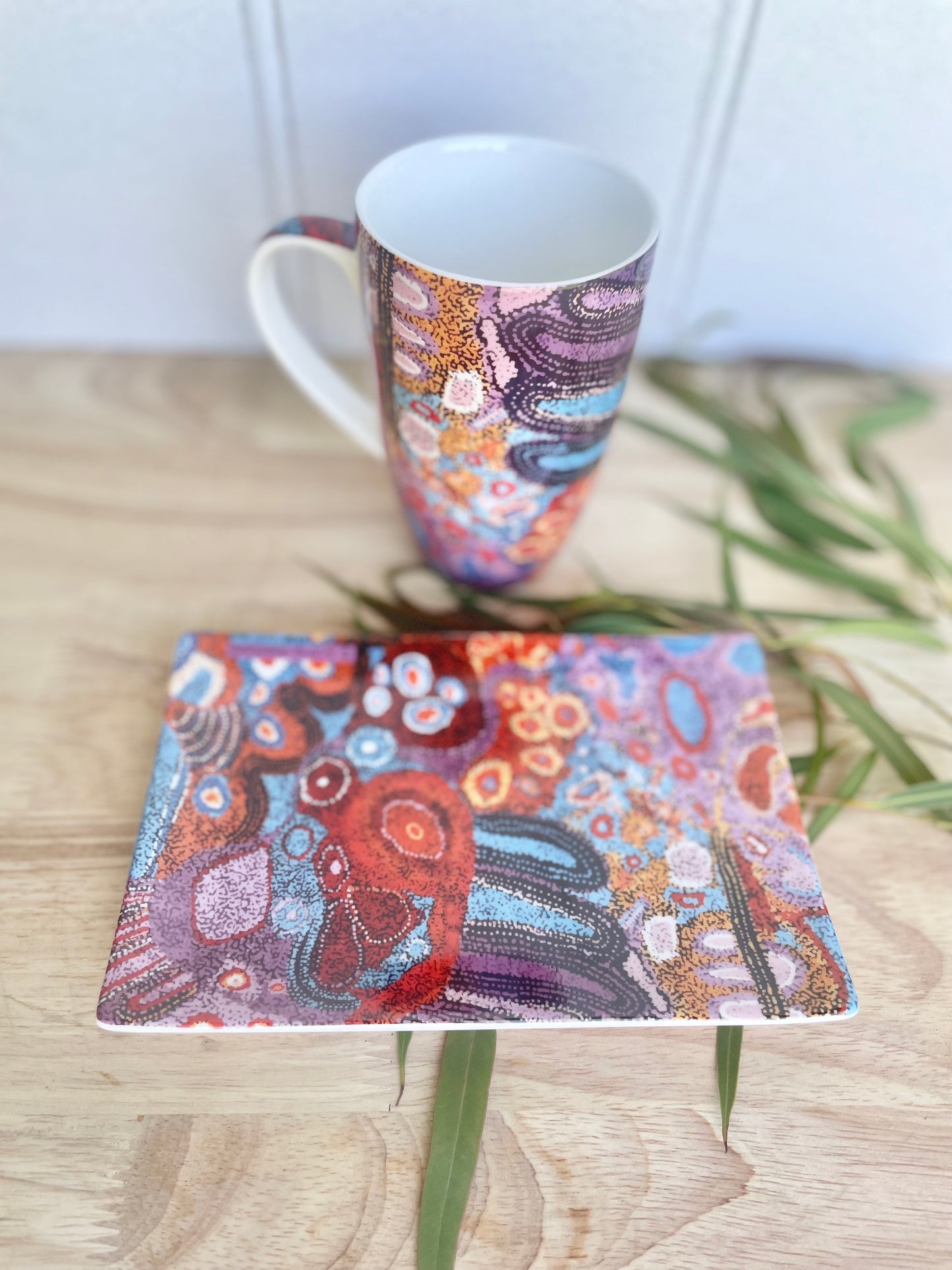 Indigneous Mug and Plate Set - Andrea Adamson