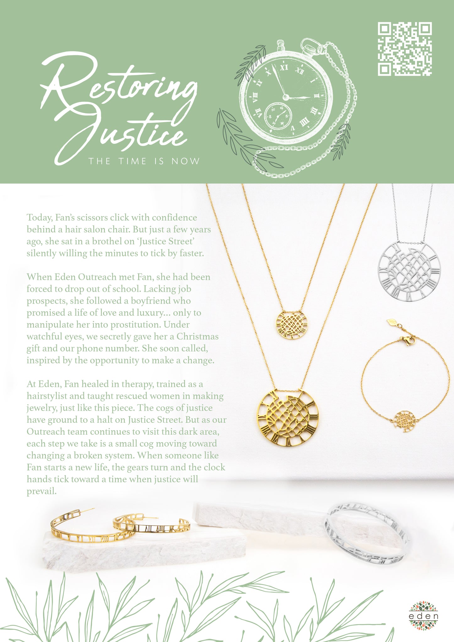 Restoring Justice Hoop Earrings