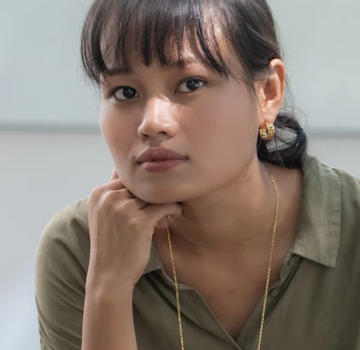 I Am Brave Mini Hoop Earrings