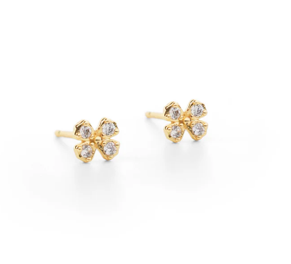 Mustard Flower Post Earrings