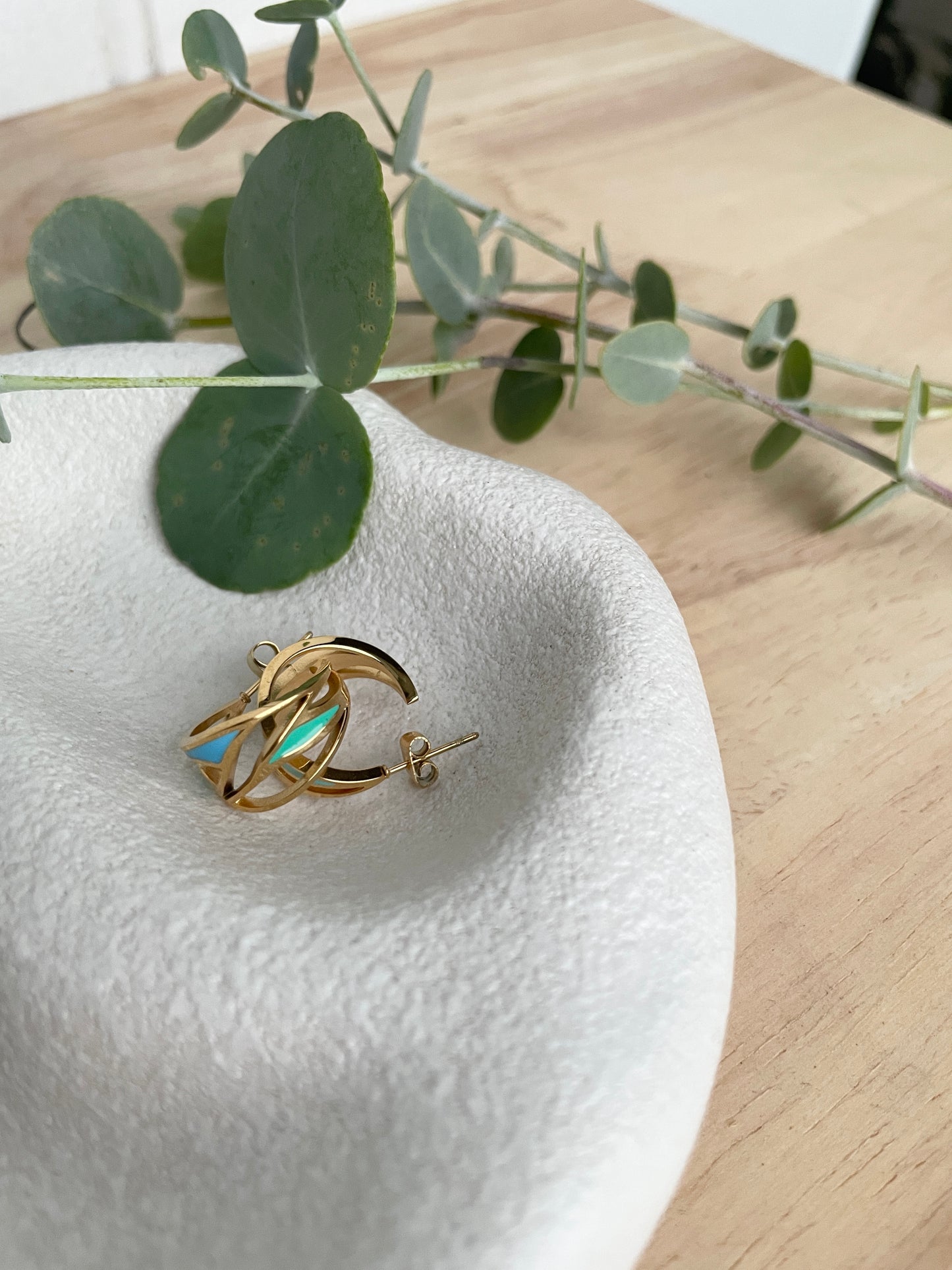 Walk on Water Mini Hoop Earrings