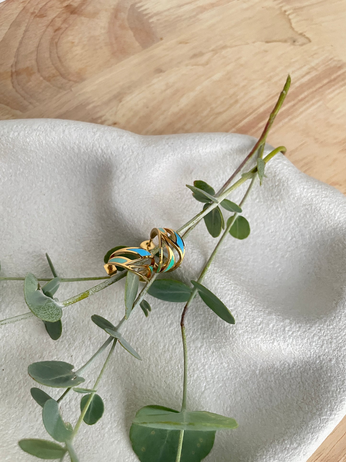 Walk on Water Mini Hoop Earrings